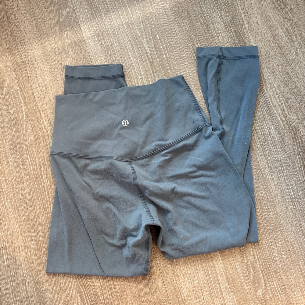 lululemon Align Leggings High-Rise Crop 21" Gray Blue